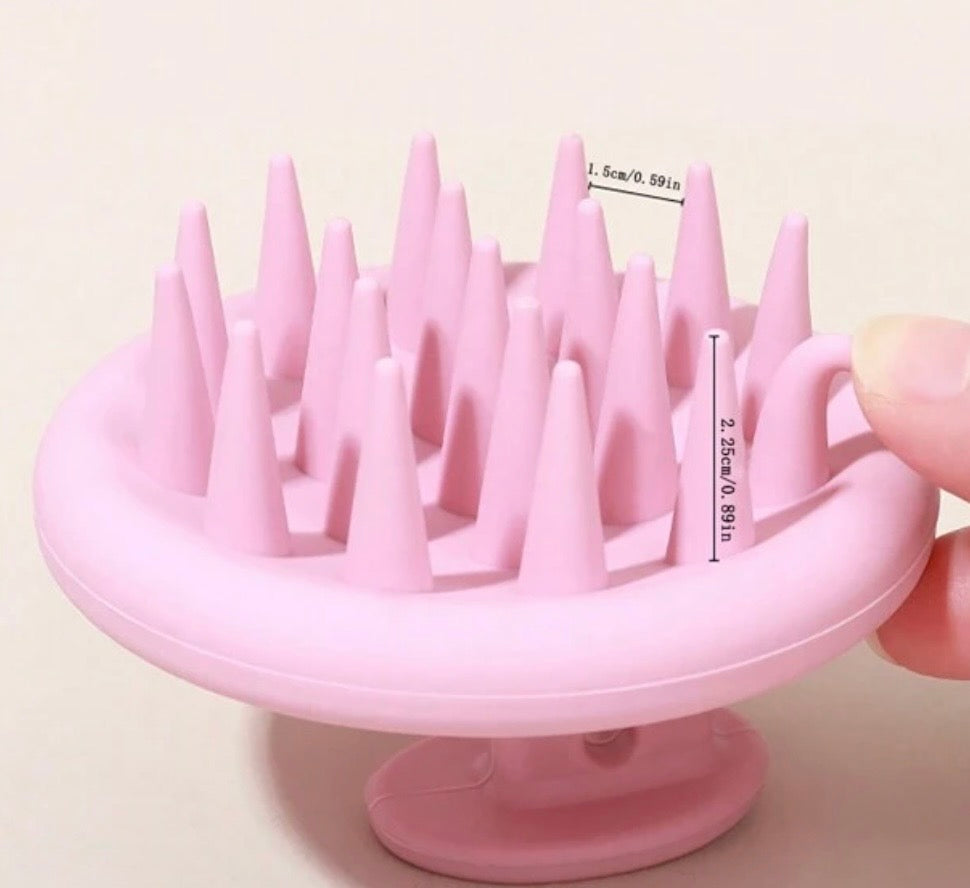 Silicon Scalp Brush Pink